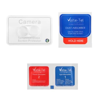 VOLTE-TEL CAMERA GLASS SAMSUNG Z FLIP 7 FE 5G F761/Z FLIP 6 5G F741 6.7in 9H 0.25mm 3D CURVED TRANSPARENT