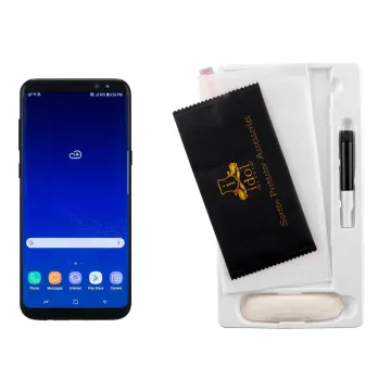 IDOL 1991 UV TEMPERED GLASS SAMSUNG S8 PLUS G955 6.2in 9H 0.20mm 10D SEMI WITH GLUE-TOOL FULL COVER TRANSPARENT