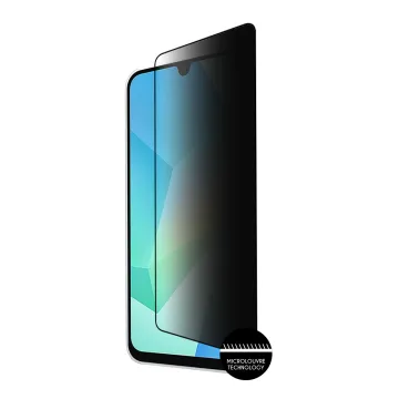 IDOL 1991 PRIVACY ANTISPY TEMPERED GLASS SAMSUNG A16 4G A165/A16 5G A166 6.7in 9H 0.25mm SEMI CURVED FULL GLUE BLACK