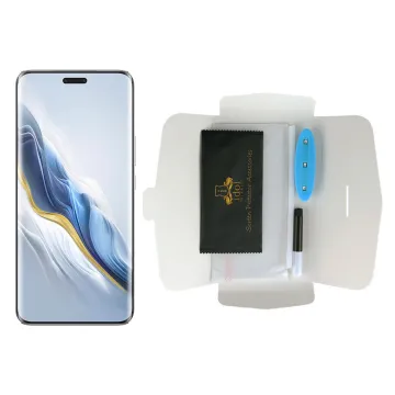 IDOL 1991 UV TEMPERED GLASS HONOR MAGIC6 PRO 5G 6.8in 9H 0.20mm 10D SEMI WITH GLUE-TOOL FINGER UNLOCK FULL COVER TRANSPARENT
