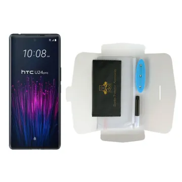 IDOL 1991 UV TEMPERED GLASS HTC U24 PRO 6.8in 9H 0.20mm 10D SEMI WITH GLUE-TOOL FINGER UNLOCK FULL COVER TRANSPARENT