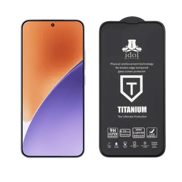 IDOL 1991 TITANIUM TEMPERED GLASS XIAOMI 15 5G 6.36in 9H 0.25mm SEMI CURVED FULL GLUE BLACK
