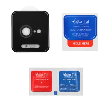VOLTE-TEL CAMERA GLASS COVER IPHONE 16E/ IPHONE 17E 6.1in 9H 0.33MM EASY APPLICATION BLACK