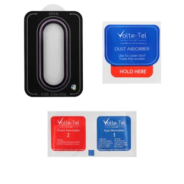 VOLTE-TEL CAMERA GLASS COVER SAMSUNG A26 A266/A36 A366/A56 5G A566 6.7in 9H 0.33MM EASY APPLICATION PURPLE