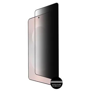 IDOL 1991 PRIVACY ANTISPY TEMPERED GLASS SAMSUNG S25 EDGE 5G 6.66in 9H 0.20mm SEMI CURVED FULL GLUE ULTRA THIN BLACK