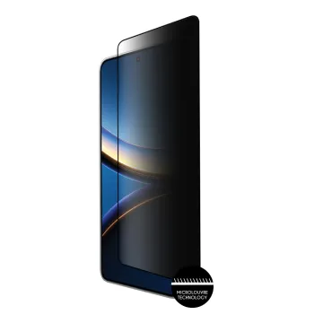 IDOL 1991 PRIVACY ANTISPY TEMPERED GLASS XIAOMI POCO F7 PRO 6.67in 9H 0.25mm SEMI CURVED FULL GLUE BLACK