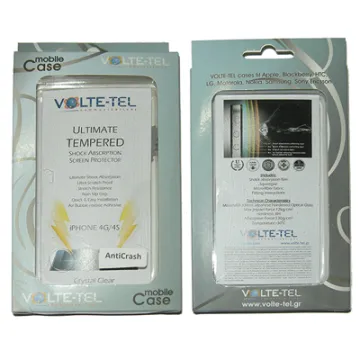 VOLTE-TEL SCREEN PROTECTOR IPHONE 4G/4S 3.5in AntiCrash