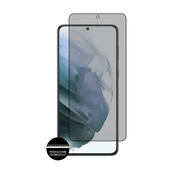 IDOL 1991 PRIVACY ANTISPY TEMPERED GLASS SAMSUNG S21 5G G991 6.2in 9H 0.25mm SEMI CURVED FINGER UNLOCK FULL GLUE BLACK