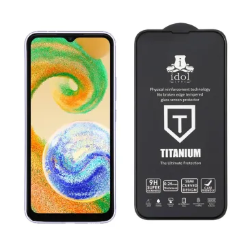 IDOL 1991 TITANIUM TEMPERED GLASS SAMSUNG A05s 4G A057/F14 4G E145 6.7in 9H 0.25mm SEMI CURVED FULL GLUE BLACK