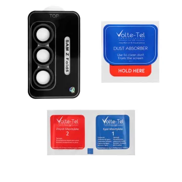 VOLTE-TEL CAMERA GLASS COVER SAMSUNG Z FOLD 6 F956 5G 7.6in 9H 0.30MM EASY APPLICATION BLACK