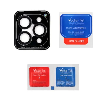 VOLTE-TEL CAMERA GLASS COVER IPHONE 16 PRO / 16 PRO MAX 9H 0.30MM PREMIUM EASY APPLICATION MIDNIGHT