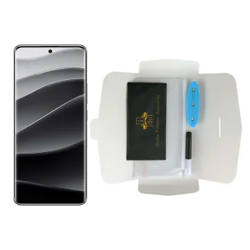 IDOL 1991 UV TEMPERED GLASS XIAOMI REDMI NOTE 14 PRO PLUS 5G 6.67in 9H 0.20mm 10D SEMI WITH GLUE-TOOL FINGER UNLOCK FULL COVER T
