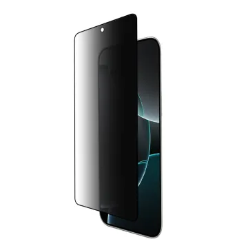 IDOL 1991 PREMIUM PRIVACY ANTISPY TEMPERED GLASS IPHONE 17 6.3in 9H 0.25mm SEMI CURVED FULL GLUE BLACK
