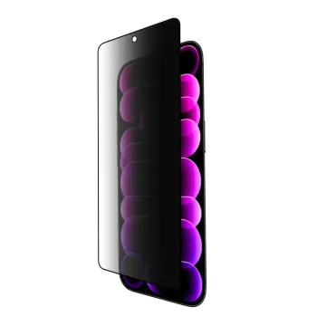 IDOL 1991 PREMIUM PRIVACY ANTISPY TEMPERED GLASS IPHONE 17 PRO MAX 6.9in 9H 0.25mm SEMI CURVED FULL GLUE BLACK