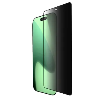 IDOL 1991 PREMIUM PRIVACY ANTISPY TEMPERED GLASS IPHONE 17 AIR 6.5in 9H 0.25mm SEMI CURVED FULL GLUE BLACK