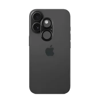 VOLTE-TEL CAMERA GLASS COVER IPHONE 17 6.3in 9H 0.30MM 3D AR ALUMINIUM-ELECTROPLATING FRAME BLACK