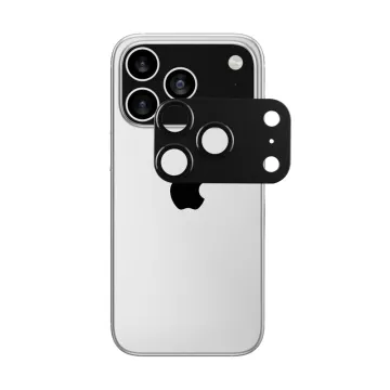 VOLTE-TEL CAMERA GLASS COVER IPHONE 17 PRO 6.3in 9H 0.30MM 3D AR ALUMINIUM-ELECTROPLATING FRAME BLACK