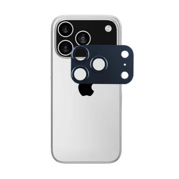 VOLTE-TEL CAMERA GLASS COVER IPHONE 17 PRO MAX 6.9in 9H 0.30MM 3D AR ALUMINIUM-ELECTROPLATING FRAME BLUE