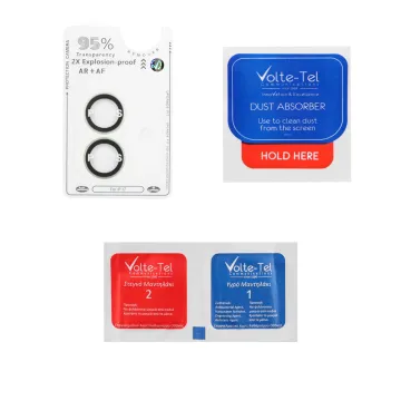 VOLTE-TEL CAMERA GLASS COVER IPHONE 17 6.3in 9H 0.33MM AR PREMIUM EASY APPLICATION GREEN