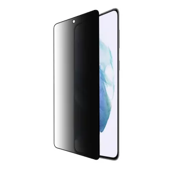 IDOL 1991 PRIVACY ANTISPY TEMPERED GLASS SAMSUNG S21 5G G991 6.2in 9H 0.25mm SEMI CURVED FULL GLUE FINGER UNLOCK BLACK