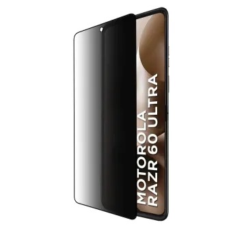 IDOL 1991 PRIVACY ANTISPY TEMPERED GLASS MOTOROLA MOTO RAZR 60 ULTRA 5G 7.0in 9H 0.25mm 3D SEMI CURVED EDGE GLUE BLACK