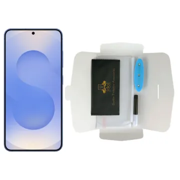 IDOL 1991 UV TEMPERED GLASS SAMSUNG S25 5G S931 6.2in 9H 0.20mm 10D SEMI WITH GLUE-TOOL FINGER UNLOCK FULL COVER TRANSPARENT