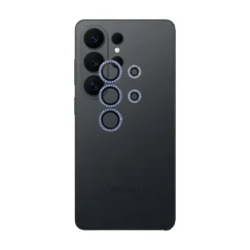 VOLTE-TEL CAMERA GLASS COVER SAMSUNG S26 ULTRA 5G 6.9in 9H 0.33MM EASY APPLICATION WITH STRASS NAVY BLUE