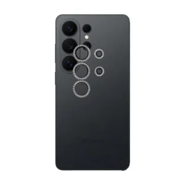 VOLTE-TEL CAMERA GLASS COVER SAMSUNG S26 ULTRA 5G 6.9in 9H 0.33MM EASY APPLICATION WITH STRASS BLACK