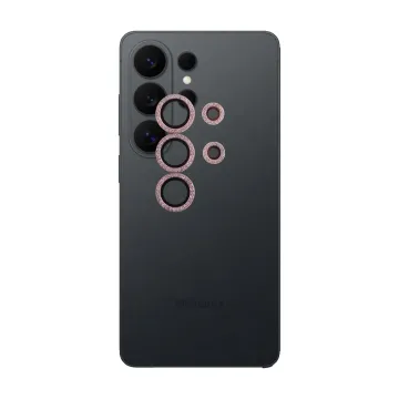 VOLTE-TEL CAMERA GLASS COVER SAMSUNG S26 ULTRA 5G 6.9in 9H 0.33MM EASY APPLICATION WITH STRASS PINK