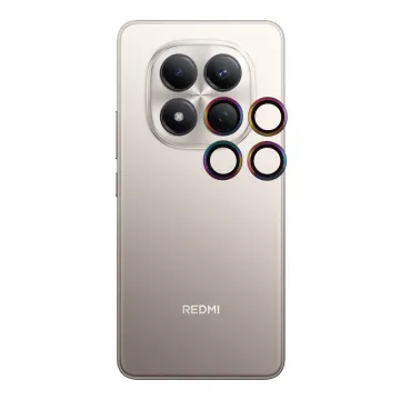 VOLTE-TEL CAMERA GLASS COVER XIAOMI REDMI NOTE 15 PRO 5G 6.77in 9H 0.30MM EASY APPLICATION RAINBOW