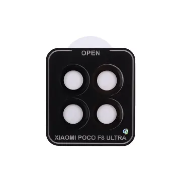 VOLTE-TEL CAMERA GLASS COVER XIAOMI POCO F8 ULTRA 5G 6.9in 9H 0.30MM EASY APPLICATION BLACK