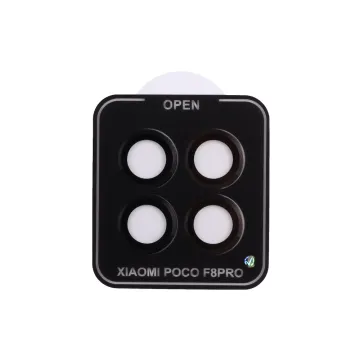 VOLTE-TEL CAMERA GLASS COVER XIAOMI POCO F8 PRO 6.59in 9H 0.30MM EASY APPLICATION BLACK