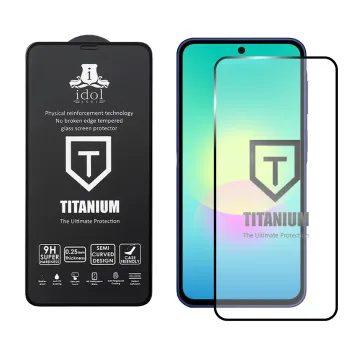 IDOL 1991 TITANIUM TEMPERED GLASS SAMSUNG A27 5G A276 6.7in 9H 0.25mm SEMI CURVED FULL GLUE BLACK