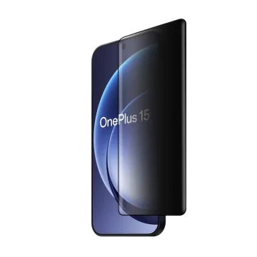 IDOL 1991 PRIVACY ANTISPY TEMPERED GLASS ONEPLUS 15 5G 6.78in 9H 0.25mm SEMI CURVED FULL GLUE FINGER UNLOCK BLACK