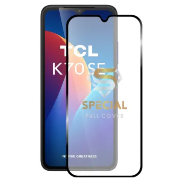 IDOL 1991 SPECIAL TEMPERED GLASS TCL K70 SE 6.56in 9H 0.25mm FULL COVER FINGER UNLOCK FULL GLUE BLACK