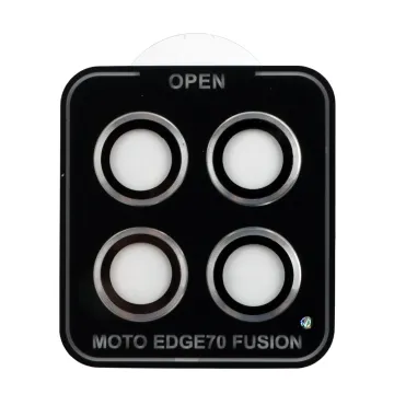 VOLTE-TEL CAMERA GLASS COVER MOTOROLA EDGE 70 FUSION 5G 6.78in 9H 0.33MM EASY APPLICATION SILVER