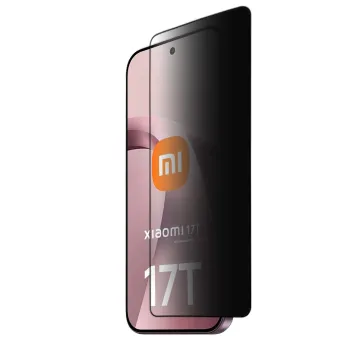 IDOL 1991 PRIVACY ANTISPY TEMPERED GLASS XIAOMI 17T 5G 6.59in 9H 0.25mm SEMI CURVED FINGER UNLOCK FULL GLUE BLACK