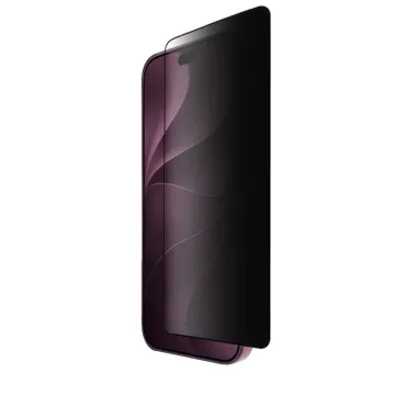 IDOL 1991 PRIVACY ANTISPY TEMPERED GLASS IPHONE 18 PRO 6.3in 9H 0.25mm SEMI CURVED FULL GLUE BLACK