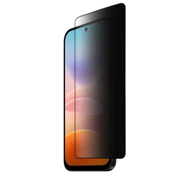IDOL 1991 PRIVACY ANTISPY TEMPERED GLASS XIAOMI REDMI 17 5G 6.9in 9H 0.25mm SEMI CURVED FULL GLUE BLACK