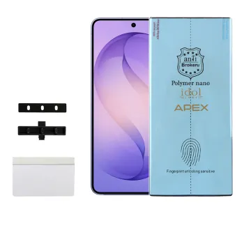 IDOL 1991 APEX POLYMER NANOTECH FILM SAMSUNG S26 5G S942 6.3in FINGER UNLOCK FULL COVER WITH INSTALLATION KIT