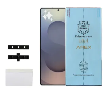 IDOL 1991 APEX POLYMER NANOTECH FILM SAMSUNG S25 ULTRA 5G S938 6.9in FINGER UNLOCK FULL COVER WITH INSTALLATION KIT