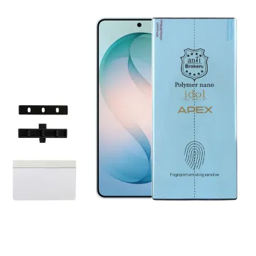 IDOL 1991 APEX POLYMER NANOTECH FILM SAMSUNG S26 PLUS 5G S947 6.7in FINGER UNLOCK FULL COVER WITH INSTALLATION KIT