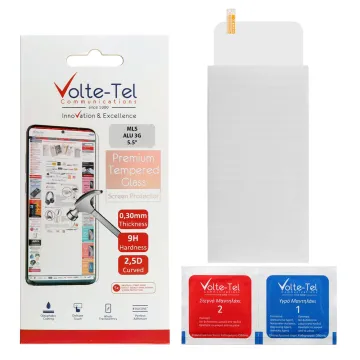 VOLTE-TEL TEMPERED GLASS MLS ALU 3G 5.5in 9H 0.30mm 2.5D FULL GLUE