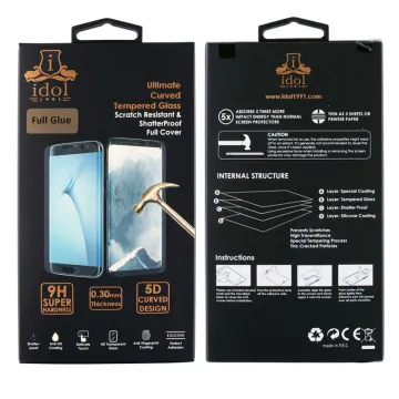 IDOL 1991 TEMPERED GLASS XIAOMI REDMI 5A 5.0in 9H 0.30mm 5D FULL GLUE BLACK