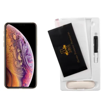 IDOL 1991 UV TEMPERED GLASS IPHONE 11 PRO/XS/X 5.8in 9H 0.20mm 10D SEMI CURVE+GLUE-TOOL FULL COVER TRANSPARENT