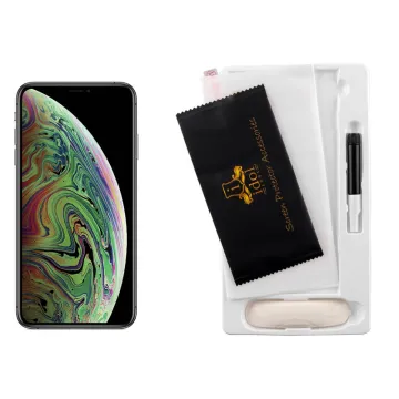 IDOL 1991 UV TEMPERED GLASS IPHONE 11 PRO MAX/XS MAX 6.5in 9H 0.20mm 10D SEMI WITH GLUE-TOOL FULL COVER TRANSPARENT