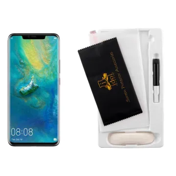 IDOL 1991 UV TEMPERED GLASS HUAWEI MATE 20 PRO 6.39in 9H 0.20mm 10D SEMI WITH GLUE-TOOL FINGER UNLOCK FULL COVER TRANSPARENT