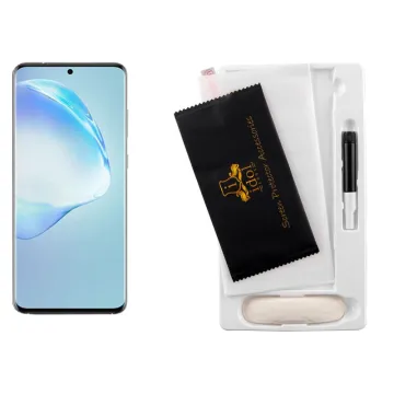 IDOL 1991 UV TEMPERED GLASS SAMSUNG S20 ULTRA G988 6.9in 9H 0.20mm 10D SEMI WITH GLUE-TOOL FINGER UNLOCK FULL COVER TRANSPARENT