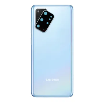 VOLTE-TEL CAMERA GLASS COVER SAMSUNG S20 PLUS G985 6.7in 9H 0.30MM TITANIUM WITH FRAME BLUE