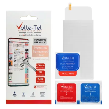 VOLTE-TEL TEMPERED GLASS HUAWEI P40 LITE 5G 6.5in 9H 0.30mm 2.5D FULL GLUE